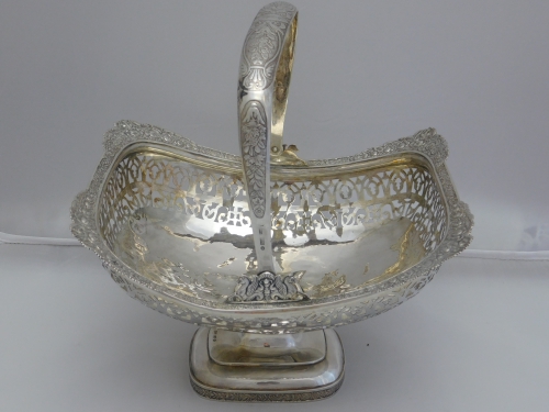 Bowl with handle - silver 84 zolotniki russia