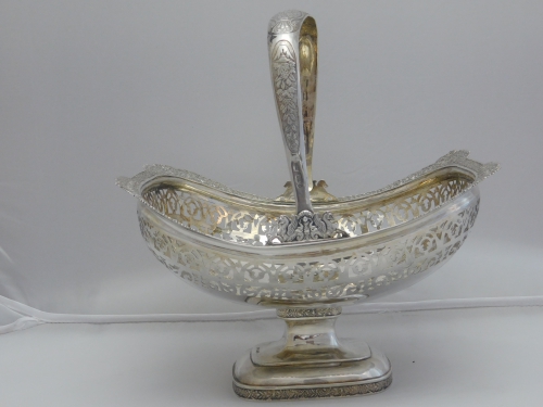 Bowl with handle - silver 84 zolotniki russia