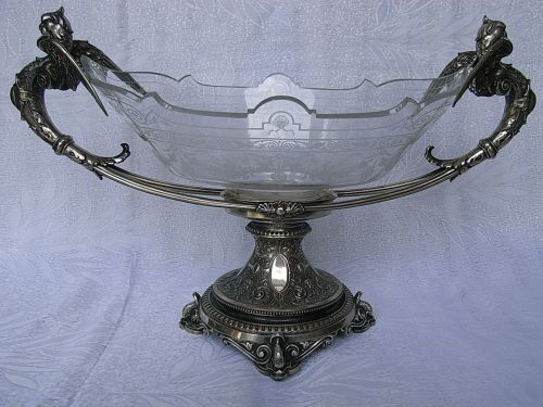 JARDINIERE - AUFSATZSCHALE SILBER 800 ER