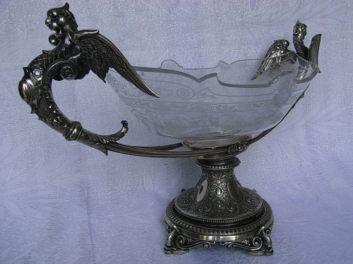 JARDINIERE - AUFSATZSCHALE SILBER 800 ER