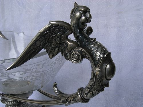 JARDINIERE - AUFSATZSCHALE SILBER 800 ER
