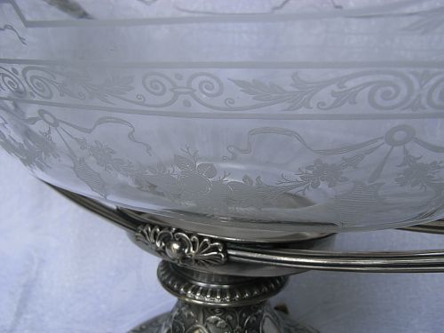 JARDINIERE - AUFSATZSCHALE SILBER 800 ER