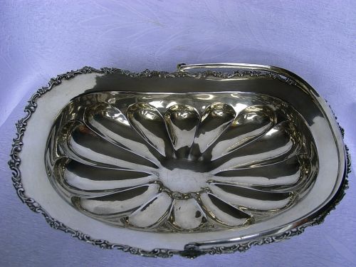 HENKELSCHALE - KORB SILBER 875-ER RUSSLAND UM 1890