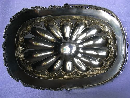 HENKELSCHALE - KORB SILBER 875-ER RUSSLAND UM 1890