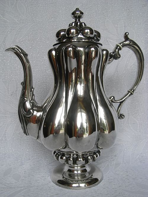 KAFFEESERVICE - TEESERVICE -  SERVICE AUS SILBER 800-ER