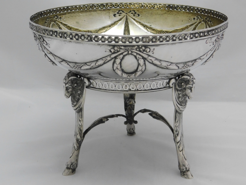 TAFELAUFSATZ SILBER 800-ER UM 1880