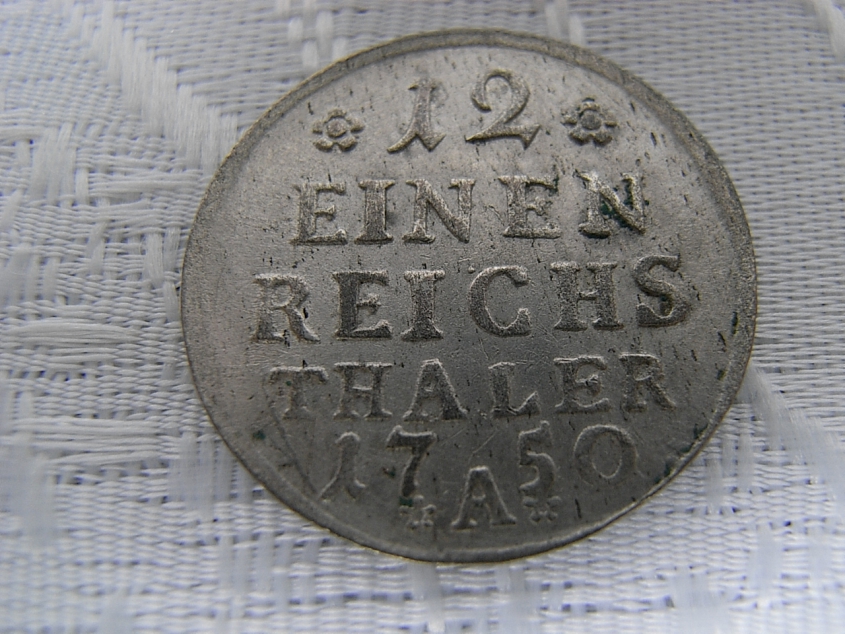 Brandenburg – Preussen Silbermünze 1/12 Thalar 1750 A. Fri