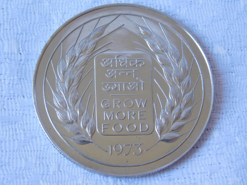 FAO MÜNZE INDIEN 20 RUPEES 1973 AUS SILBER 500-ER