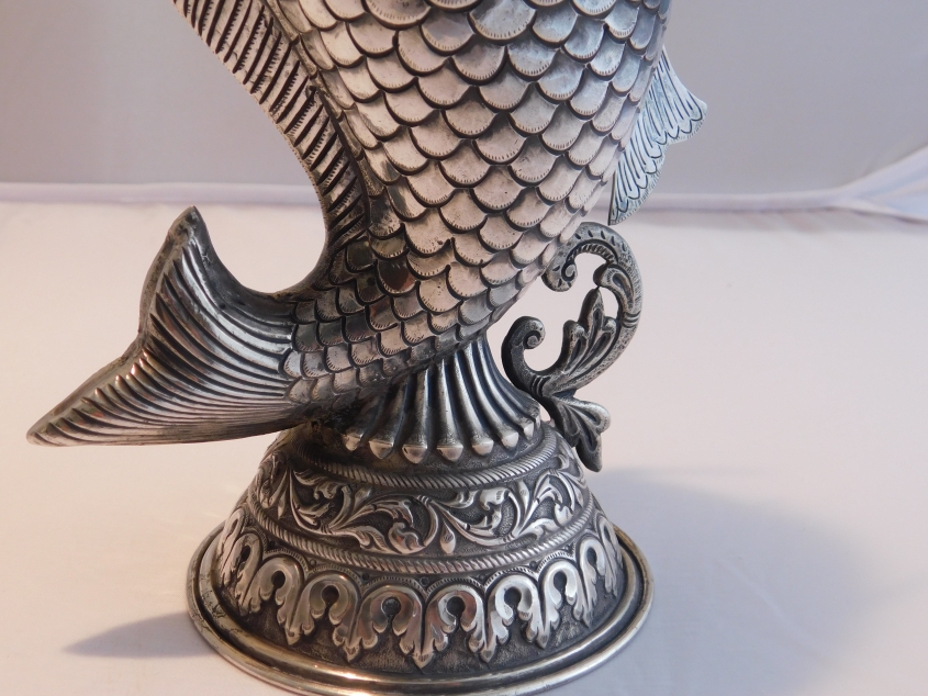 PAAR HOCHZEIT KARAFFEN SILBER 900 - ER INDIEN 1860/70