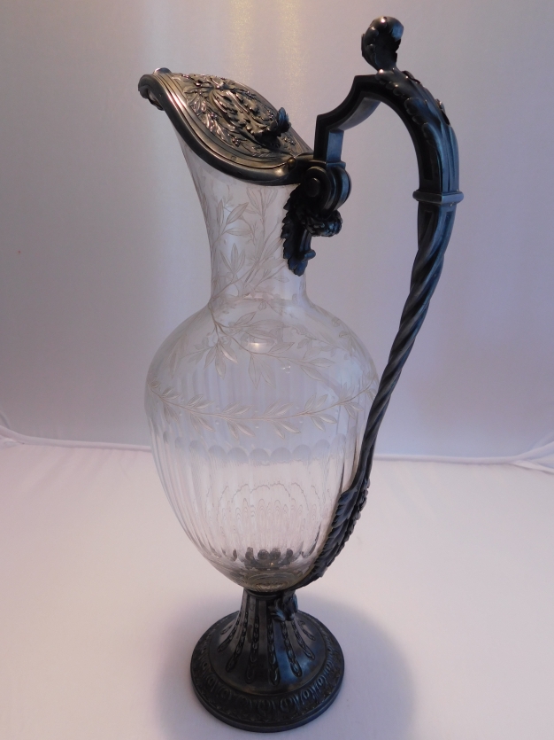 WEINKARAFFE - KARAFFE SILBER 950 - ER PARIS 1880 MAISON ODIOT